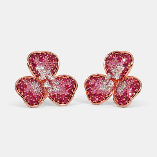 The Pink Jasmine Blossom Earrings